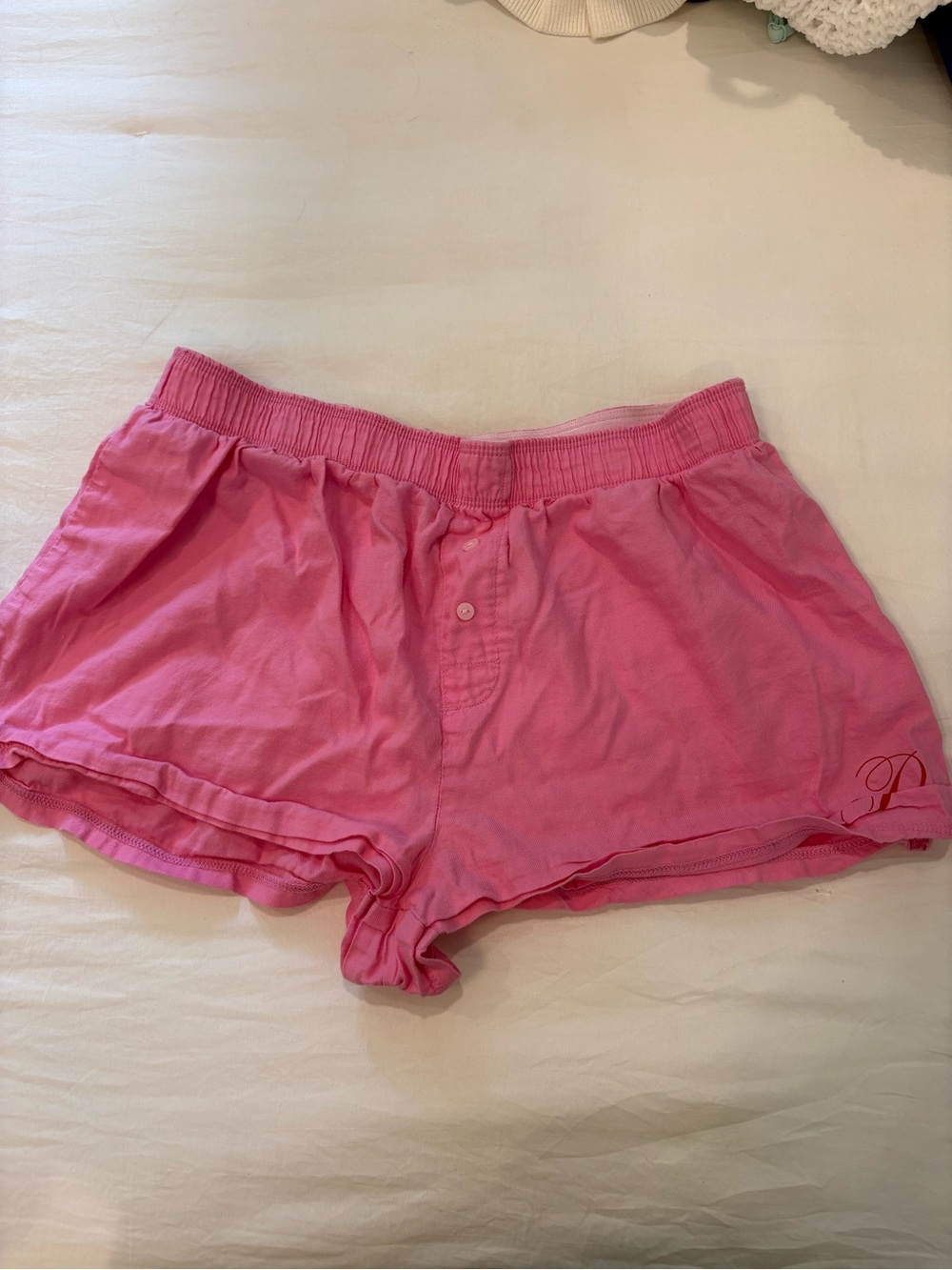 PINK Victoria's Secret Light Pink Elastic Waist Shorts